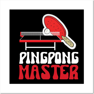 Table Tennis Ping Pong Master Posters and Art